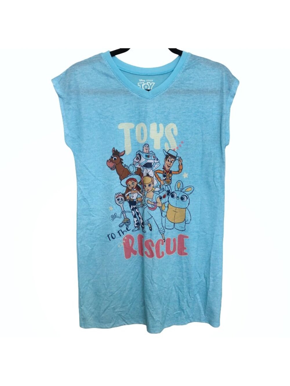 Disney Pixar Toy Story Blue Graphic V-neck Sleepwear Large